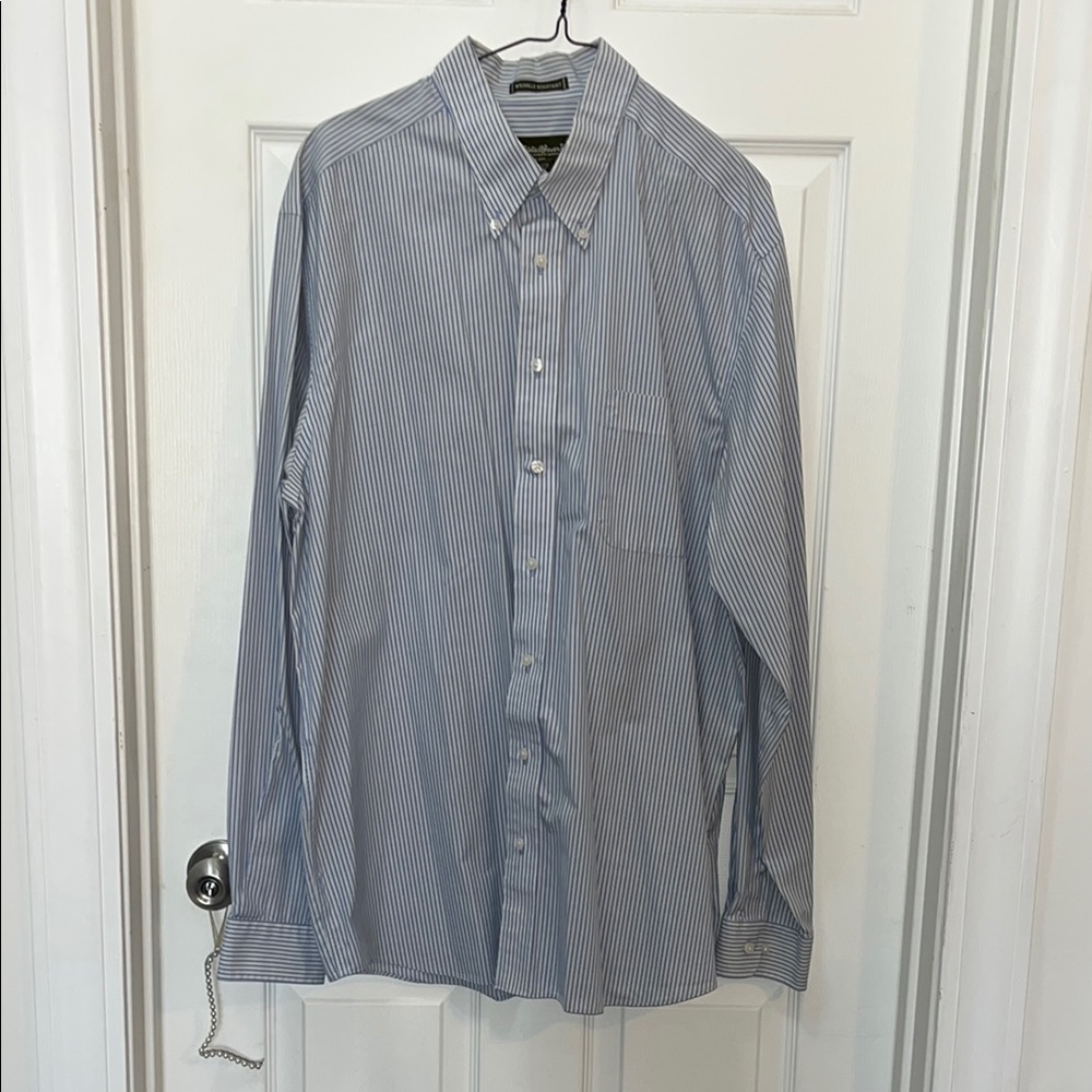 Men's Eddie Bauer Blue Striped Shirt